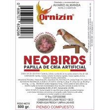 Papilla Neobirds para Cría Artificial 500 Gr Ornizín
