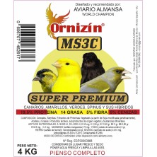 Pienso Superpremium MS3C Canarios Amarillos 4 Kg Ornizín