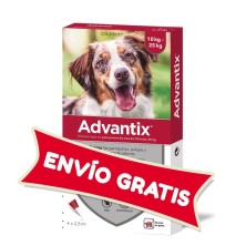 Advantix pack 4 pipetas para perros de 10-25 kilos