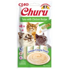Churu Gato Atum com Frango 14 gr x 4 Tubos