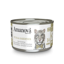 AmaNova 14 Lata Gato Tuna & Sardines Jelly 70 gr.