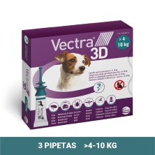 Vectra 3D Spot em cães 4-10 Kg