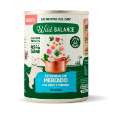 Wild Balance Estofado de Mercado con Pavo y Ternera para Perros 400gr