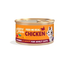 Edgar & Cooper Pollo de Corral Trocitos en Salsa 85 Gr para Gatos