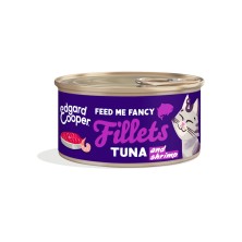 Edgard & Cooper Filetes de atún y gambas sin cereales para gatos 70 Gr