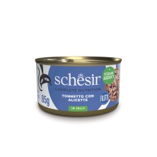 Schesir Cat Lata Gelatina Atún con Anchovetas 85 Gr