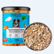 Fidelis Pavo con Boniato, Espinacas y Manzana 400 Gr