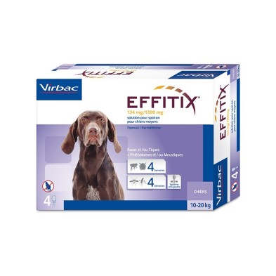 Effitix 4 Pipetas perros 10-20 Kg