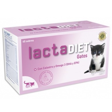 Lactadiet Gatos Leche Maternizada con Calostro 40 Sobres