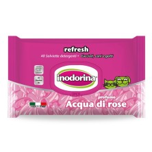 Toallitas Inodorina Refresh Acqua Di Rose, 40 unidades.
