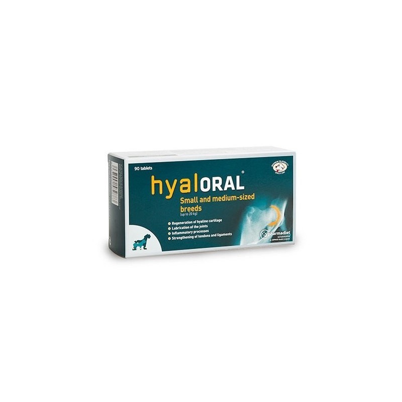 Hyaloral Condroprotector Razas Pequeñas y Medianas 90 Comprimidos