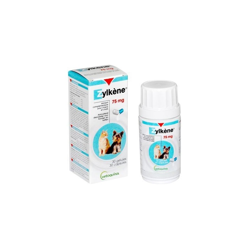 Zylkene Tranquilizante Perros Pequeños y Gatos 75 mg de 30 Cápsulas
